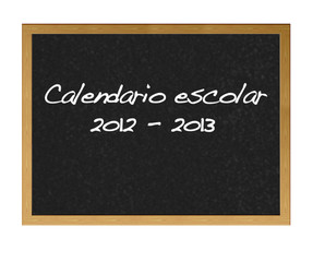 Obraz premium Calendario escolar 2012-2013.