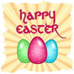 Easter card with text