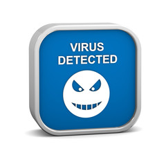 Virus Detected Sign