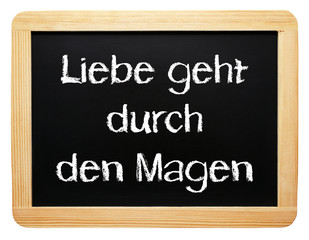 Obraz premium Liebe geht durch den Magen