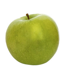 green apple isolated on white