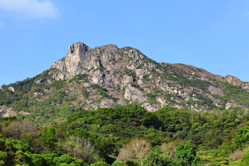 Fototapeta na wymiar Lion Rock, symbol of Hong Kong spirit