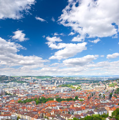 Naklejka premium View of Stuttgart city, Germany, Europe