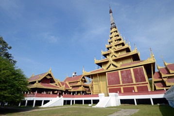 Old Palace in Mandalay,Myanmar