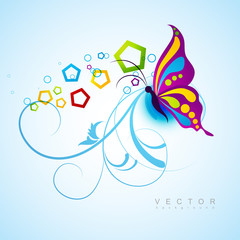 artistic butterfly background