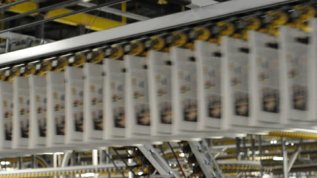 Fliessbänder in Druckerei // production line industry