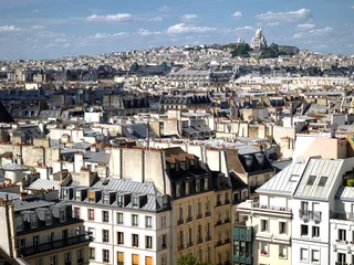 Foto op Plexiglas Paris - skyline from Beaubourg cultural center © Isaxar