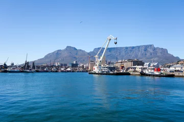 Poster cape town waterfront and harbour © michaeljung