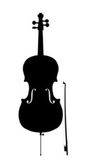 cello outline silhouette