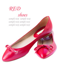 woman shoes isolated on white