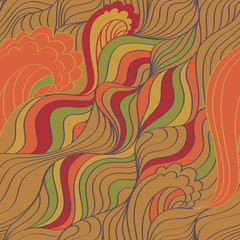 Waves abstract background