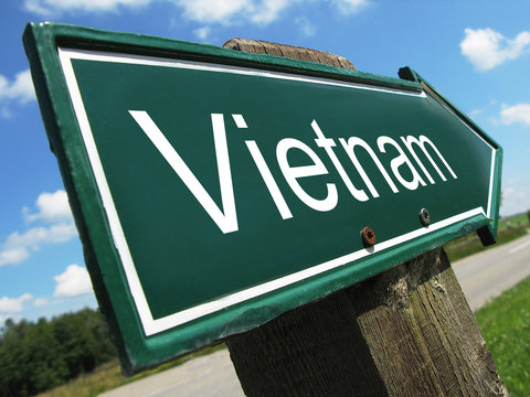 Vietnam road sign