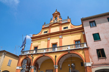 Municipal building. Cento. Emilia-Romagna. Italy.