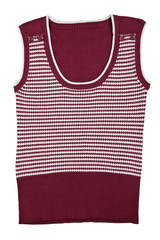 purple vest with a pattern