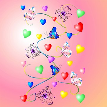 dekoracja  walentynkowa