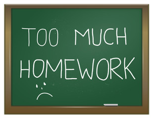 Fototapeta premium Homework stress.