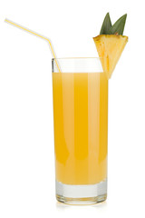 Pineapple juice in a glass