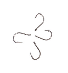 a fish hooks isolated on a white background