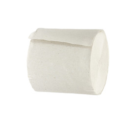 Toilet paper isolated on white bg