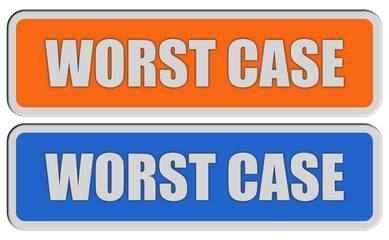 2 Sticker orang blau rel WORST CASE