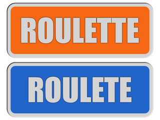 2 Sticker orange blau rel ROULETTE