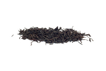 black tea on a white background