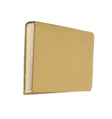 Yellow book isolated on white background