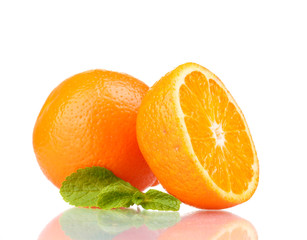 Tasty mandarine isolated on white