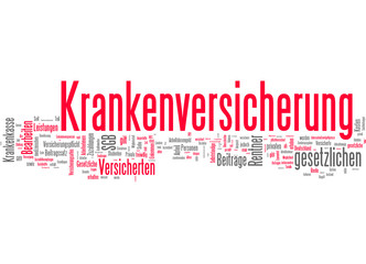 Obraz premium Krankenversicherung