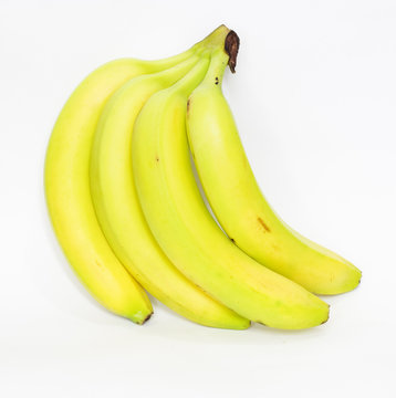 Banana bunch isolated on whiye