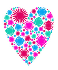 decorative heart - vector illustration