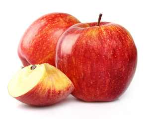 Fresh apples with slice