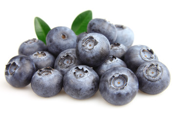 Blueberry with leaves