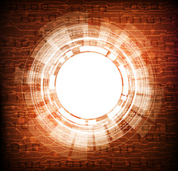 modern technology theme vector banner. eps10 vector