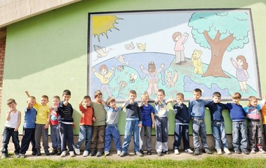 Naklejka premium preschool kids