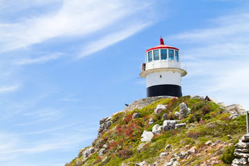 Fototapeta na wymiar lighthouse on cape point, cape peninsula, south africa
