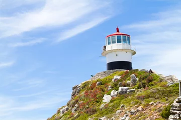 Gordijnen lighthouse on cape point, cape peninsula, south africa © michaeljung