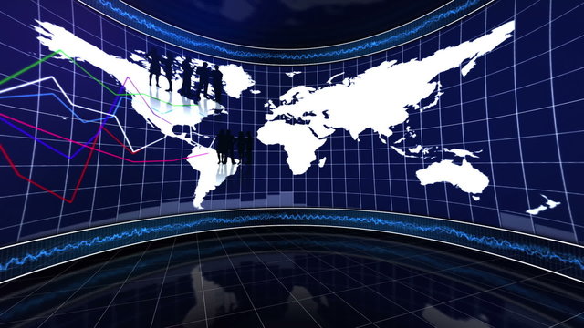 Business People in Monitor - HD1080