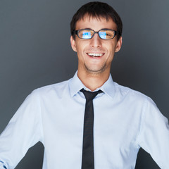 Portrait of a good looking Caucasian American business man again