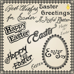 Easter Holiday Card Design.