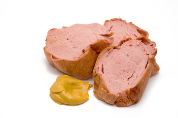 Frischer Leberkäse