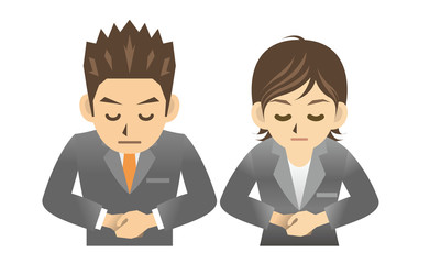 ビジネスマンB OLB お辞儀