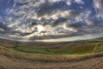 Tuscany Hills at Sunrise