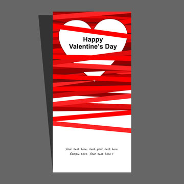 Valentine day card.