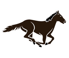 Fototapeta na wymiar Racing Horse Icon