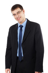 Young business man isolated on white background