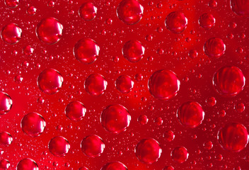 Abstract macro of water drops