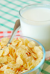 Cornflakes and milk