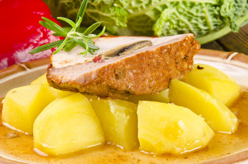 fleisch rouladen mit paprika