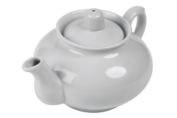 white tea pot